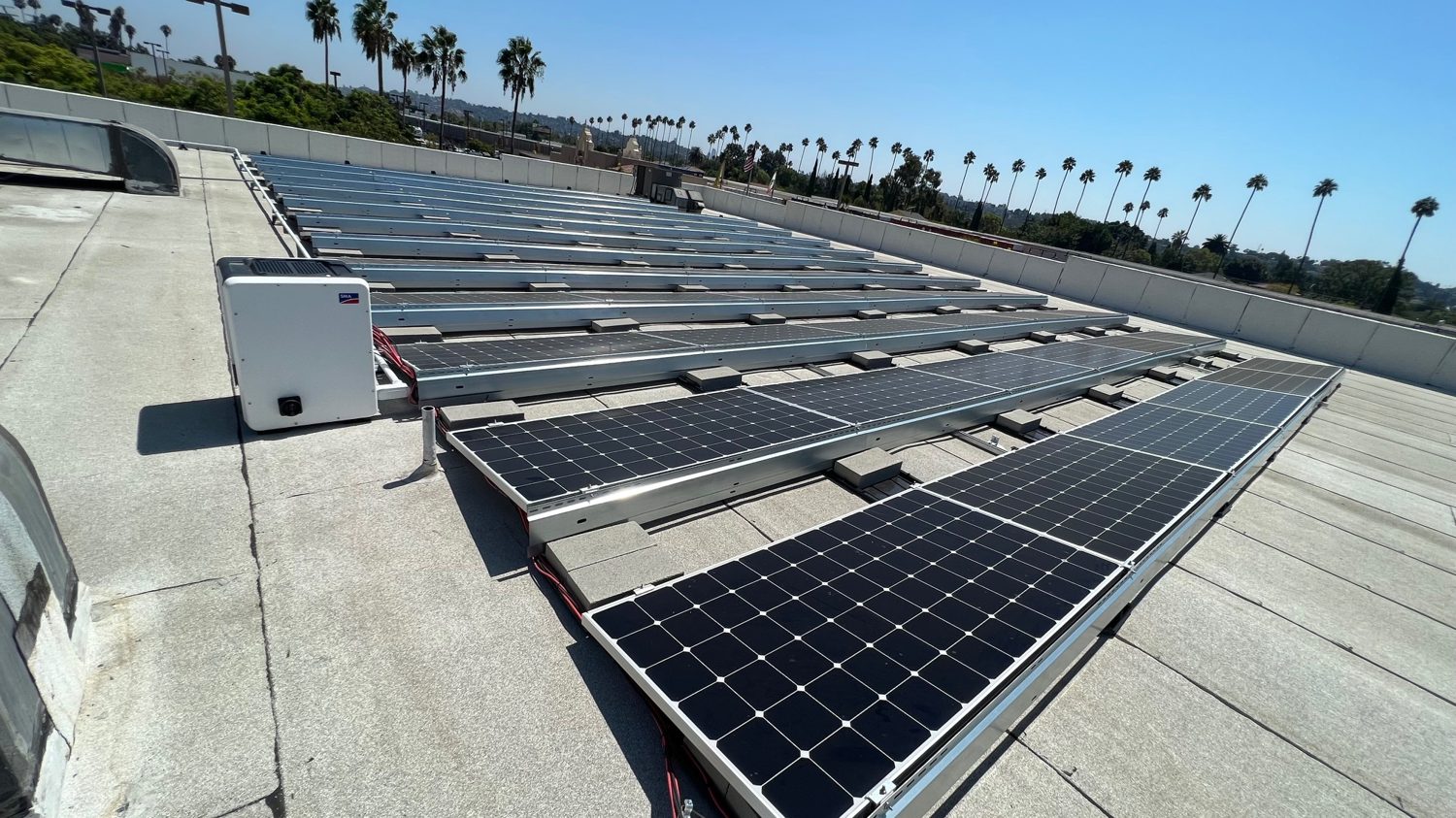 Commercial solar array, Glendale
